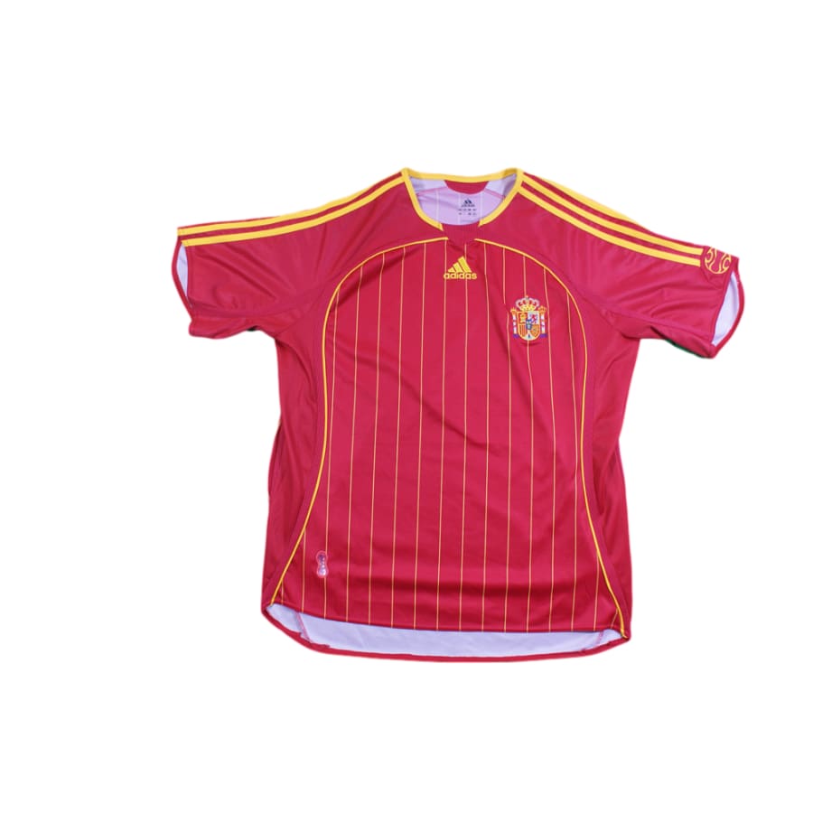 Maillot de football rétro domicile équipe d’Espagne HELGUERA 2006-2007 - Adidas - Espagne