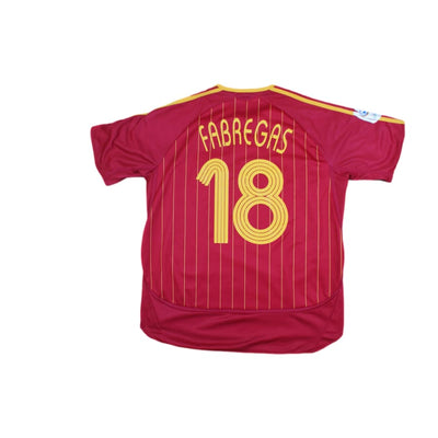 Maillot de football rétro domicile équipe d’Espagne N°18 FABREGAS 2006-2007 - Adidas - Espagne