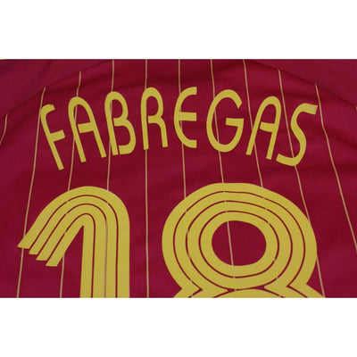 Maillot de football rétro domicile équipe d’Espagne N°18 FABREGAS 2006-2007 - Adidas - Espagne