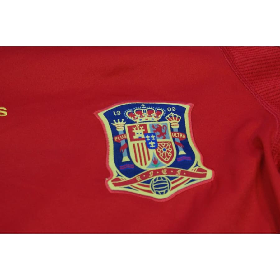 Maillot de football rétro domicile équipe dEspagne N°7 DAVID VILLA 2010-2011 - Adidas - Espagne