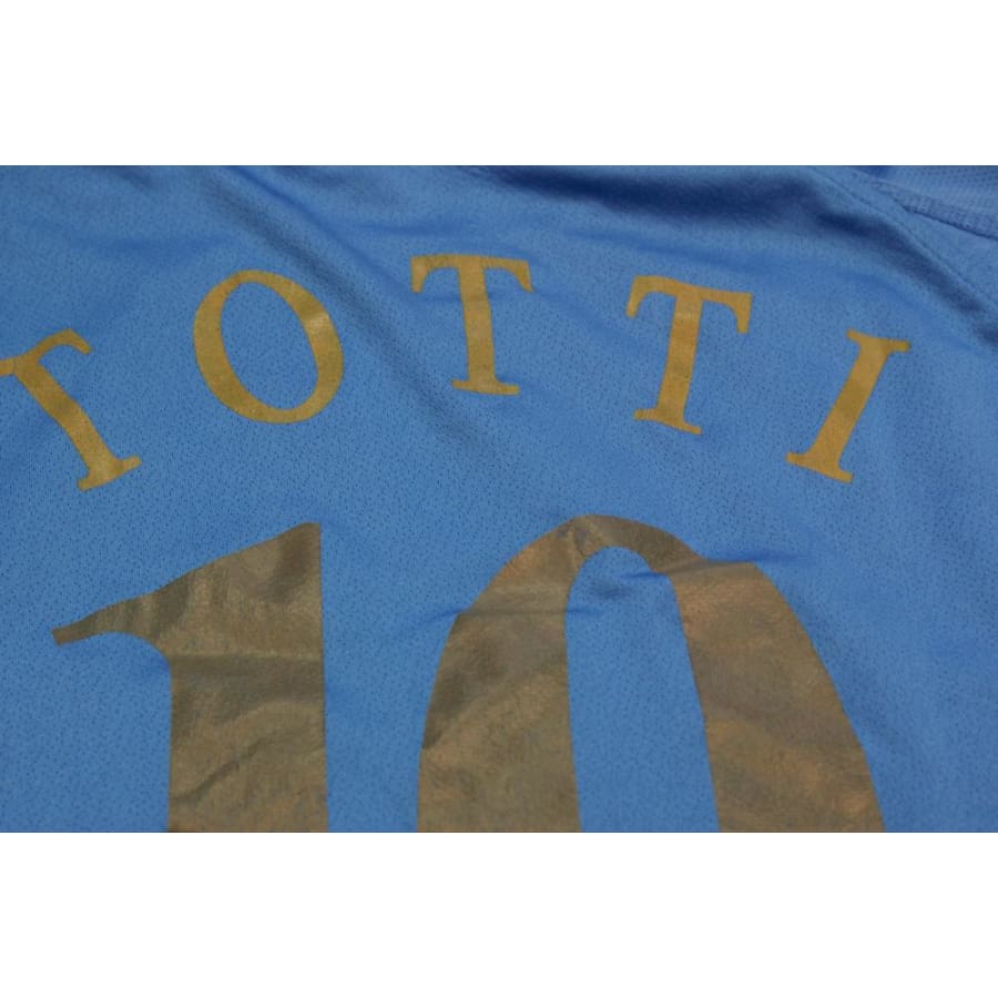 Maillot Italie Domicile 2004/05 - Manches Longues - #10 Totti - Taille XL - Occasion (patch Abîmé)