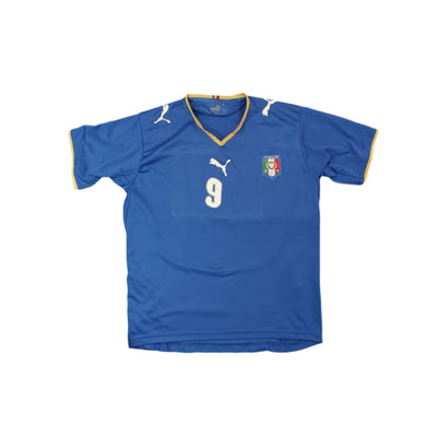 Maillot de football rétro domicile équipe d’Italie N°9 TONI années 2010 - Puma - Italie