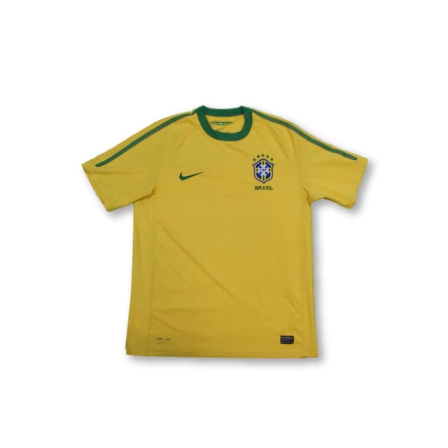 Maillot de football rétro domicile équipe du Brésil 2010-2011 - Nike - Brésil