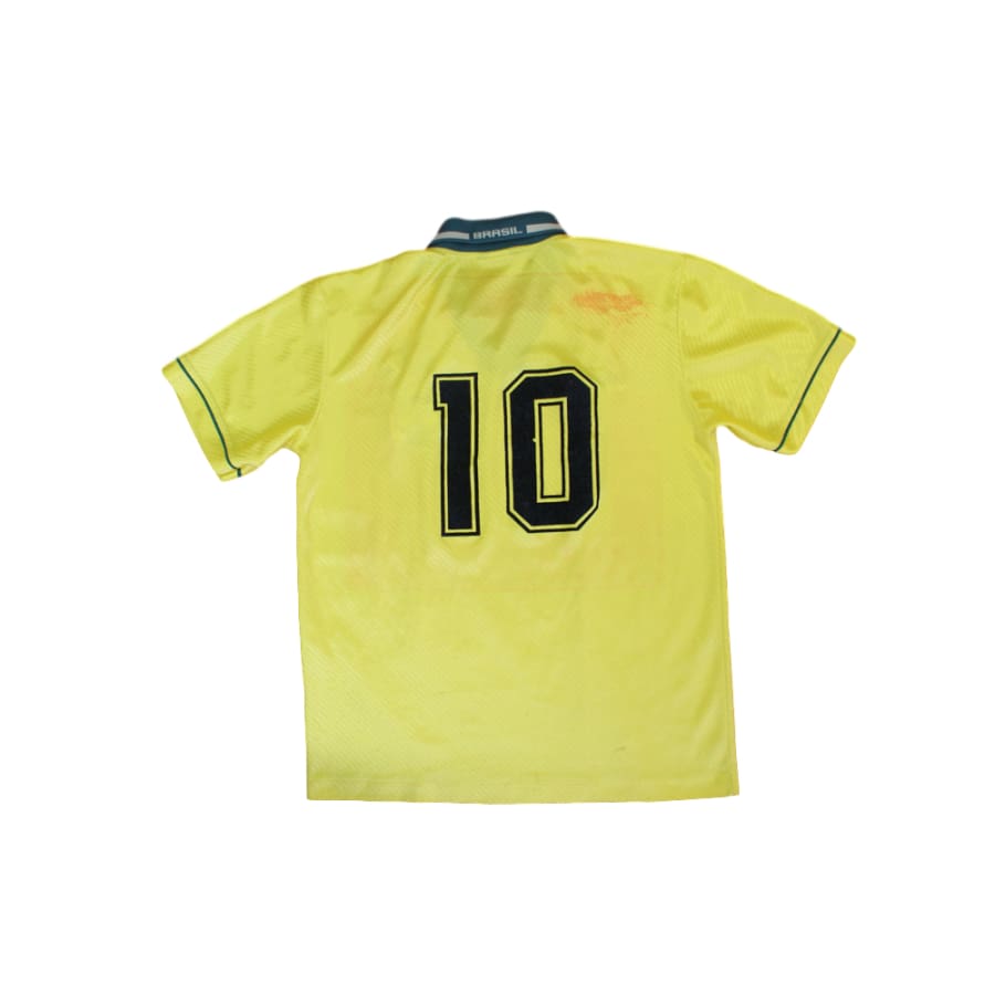 Maillot de football rétro domicile équipe du Brésil N°10 1994-1995 - Umbro - Brésil