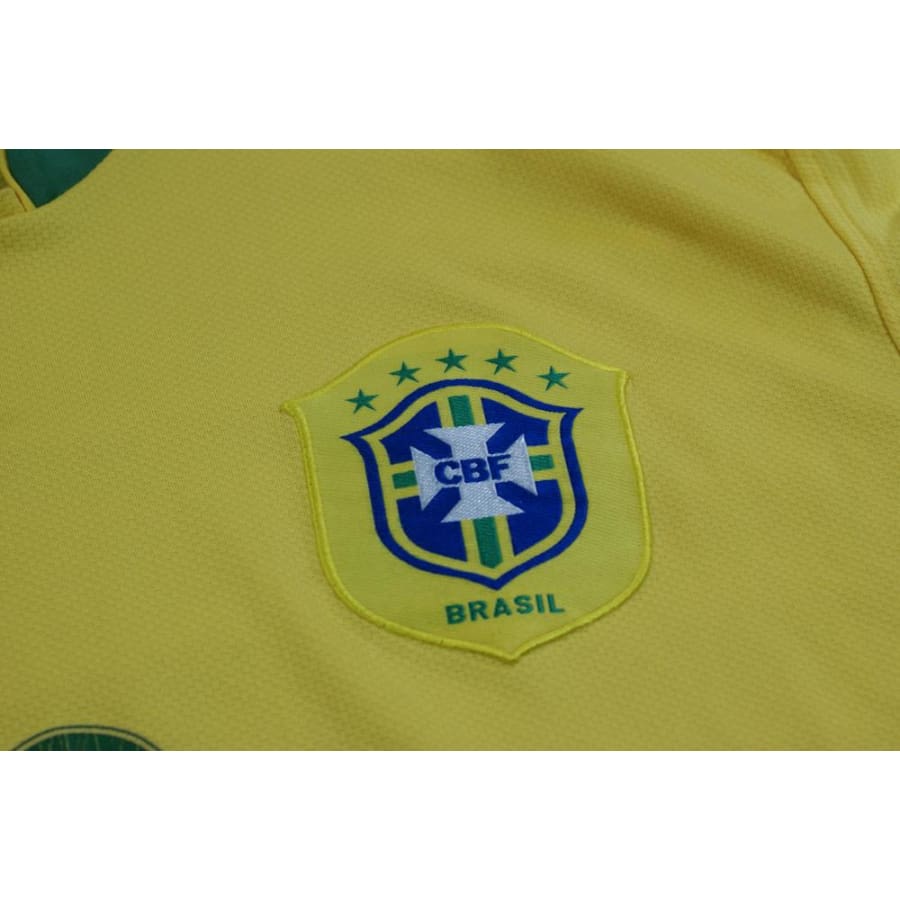 Maillot de football rétro domicile équipe du Brésil N°10 RONALDINHO 2006-2007 - Nike - Brésil