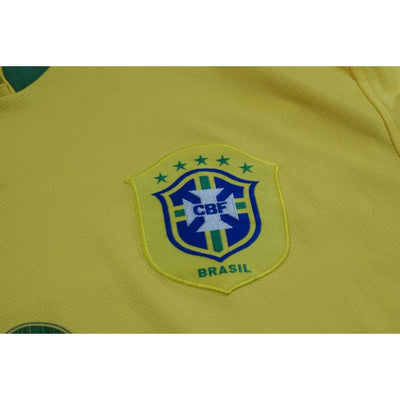 Maillot de football rétro domicile équipe du Brésil N°10 RONALDINHO 2006-2007 - Nike - Brésil