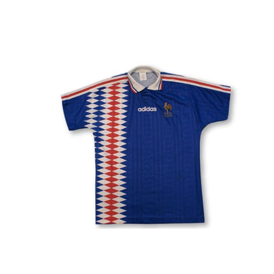 Maillot de football rétro domicile Equipe de France 1995-1996 - Adidas - Equipe de France