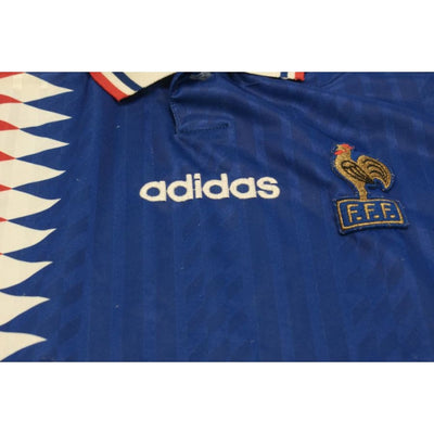 Maillot de football rétro domicile Equipe de France 1995-1996 - Adidas - Equipe de France