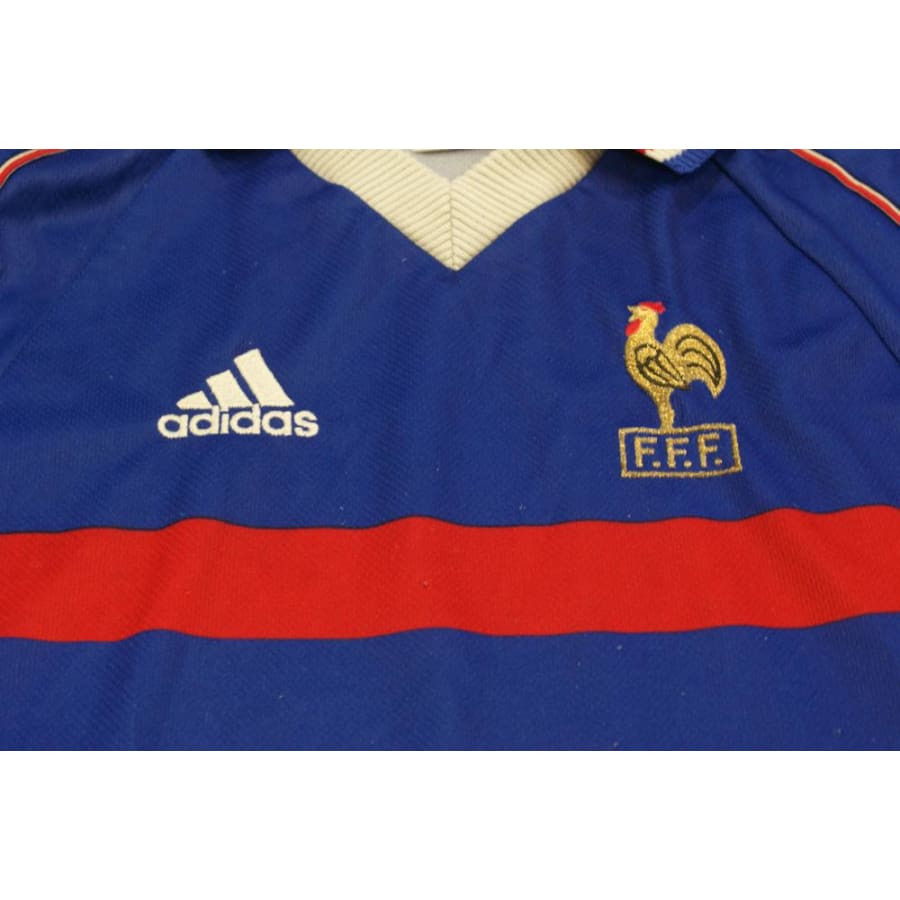 Maillot de football rétro domicile Equipe de France 1998-1999 - Adidas - Equipe de France