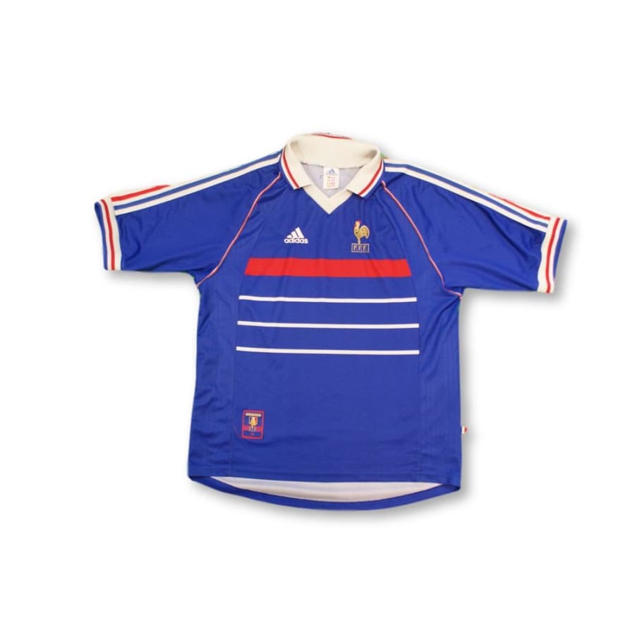 Maillot de football rétro domicile Equipe de France 1998-1999 - Adidas - Equipe de France