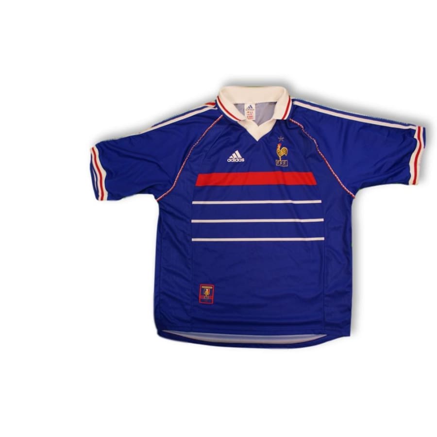 Maillot de football rétro domicile Equipe de France 1999-2000 - Adidas - Equipe de France