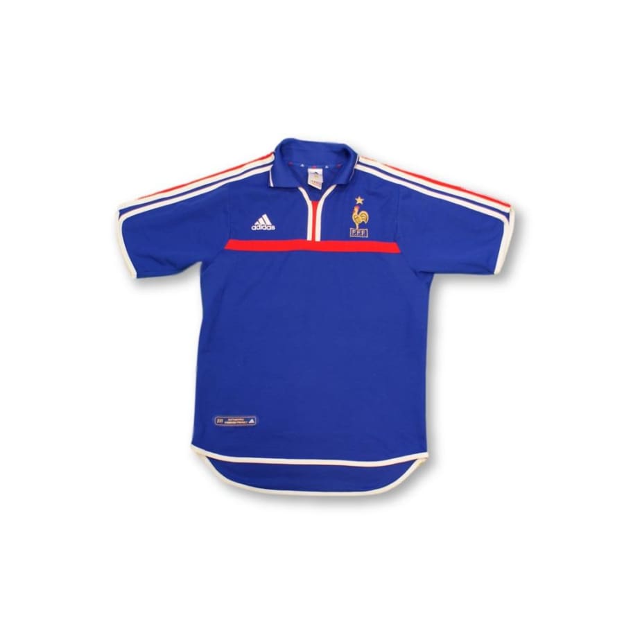 Maillot de football rétro domicile Equipe de France 2000-2001 - Adidas - Equipe de France