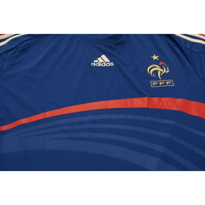 Maillot de football rétro domicile Equipe de France 2008-2009 - Adidas - Equipe de France