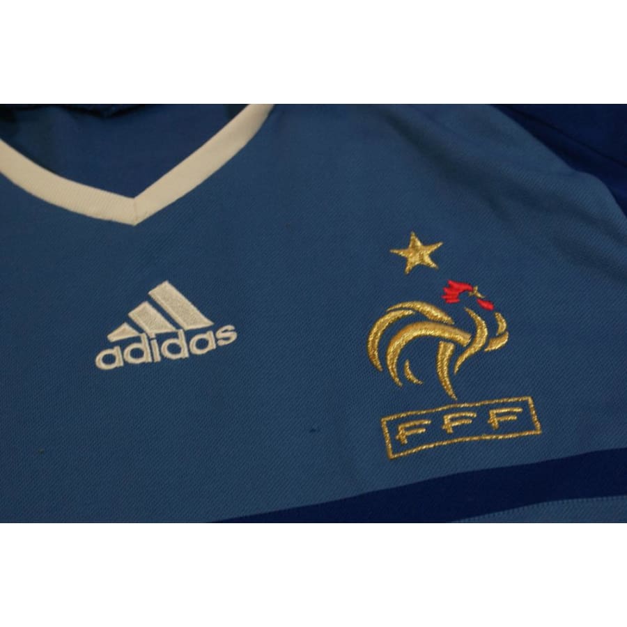 Maillot de football rétro domicile Equipe de France 2009-2010 - Adidas - Equipe de France