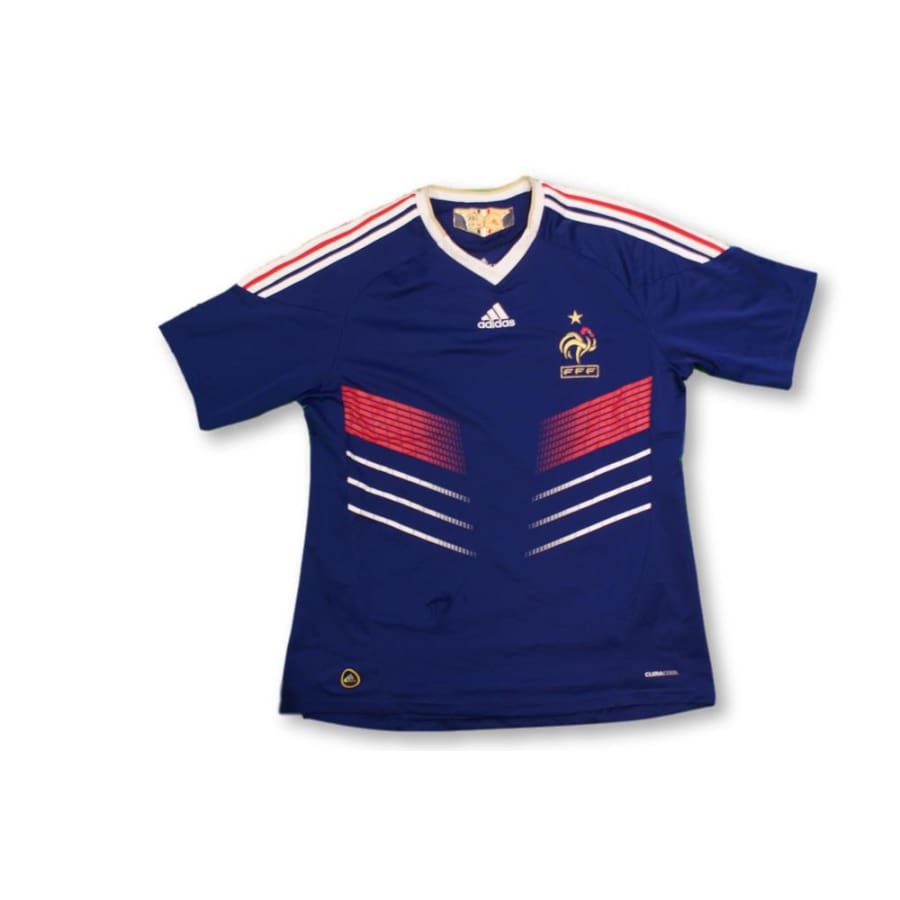 Maillot de football rétro domicile Equipe de France 2010-2011 - Adidas - Equipe de France