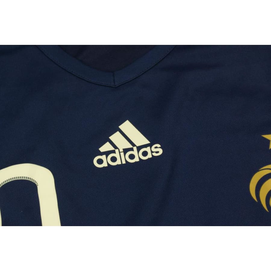 Maillot de football rétro domicile Equipe de France N°10 BENZEMA 2010-2011 - Adidas - Equipe de France