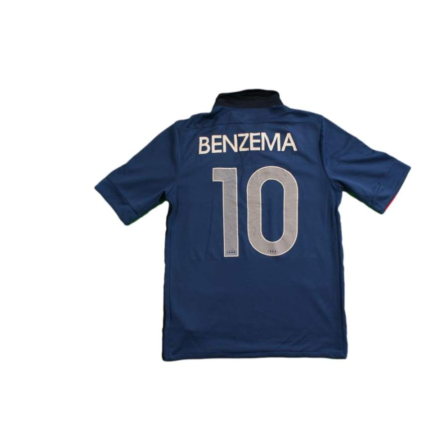 Maillot de football rétro domicile Equipe de France N°10 BENZEMA 2011-2012 - Nike - Eq