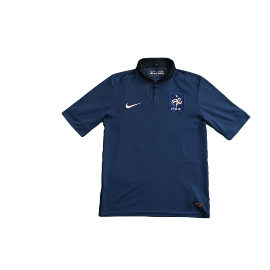 Maillot de football rétro domicile Equipe de France N°10 BENZEMA 2011-2012 - Nike - Eq