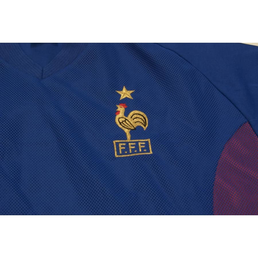 Maillot de football retro domicile Equipe de France N°10 ZIDANE 2002-2003 - Adidas - Equipe de France