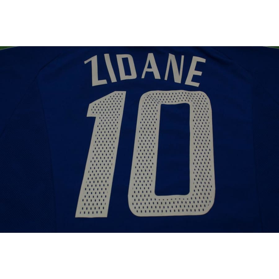 Maillot de football retro domicile Equipe de France N°10 ZIDANE 2002-2003 - Adidas - Equipe de France