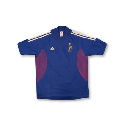 Maillot de football retro domicile Equipe de France N°10 ZIDANE 2002-2003 - Adidas - Equipe de France