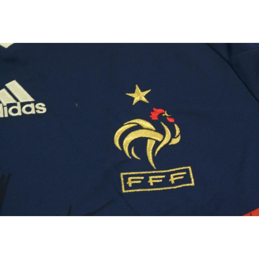 Maillot de football rétro domicile Equipe de France N°11 GIGNAC dédicacé 2010-2011 - Adidas - Equipe de France