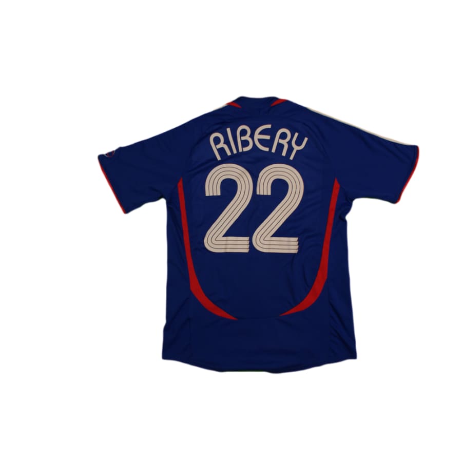 Maillot de football rétro domicile Equipe de France N°22 RIBERY 2006-2007 - Adidas - Equipe de France