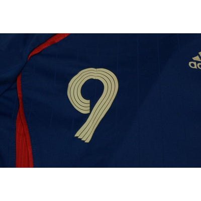 Maillot de football rétro domicile Equipe de France N°9 CISSE 2006-2007 - Adidas - Equipe de France