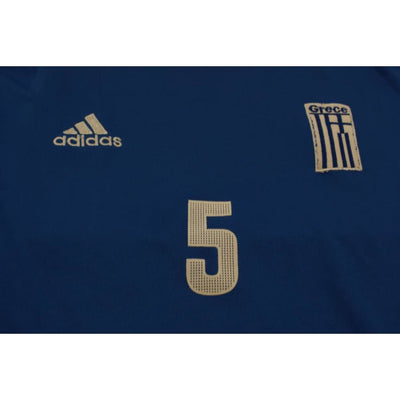 Maillot de football rétro domicile Equipe de Grèce N°5 DELLAS 2004-2005 - Adidas - Grèce