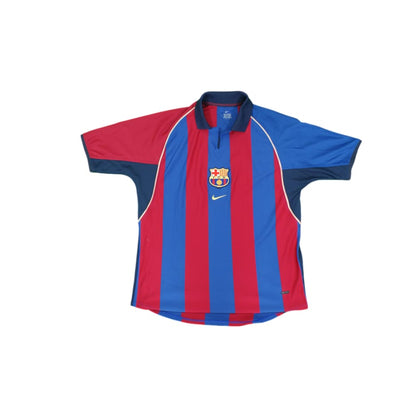 Maillot de football rétro domicile FC Barcelone 2001-2002 - Nike - Barcelone