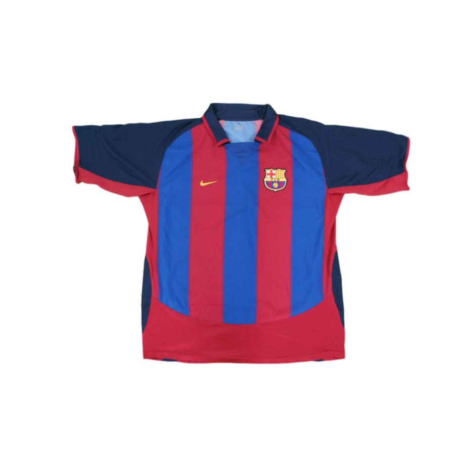 Maillot de football rétro domicile FC Barcelone 2003-2004 - Nike - Barcelone