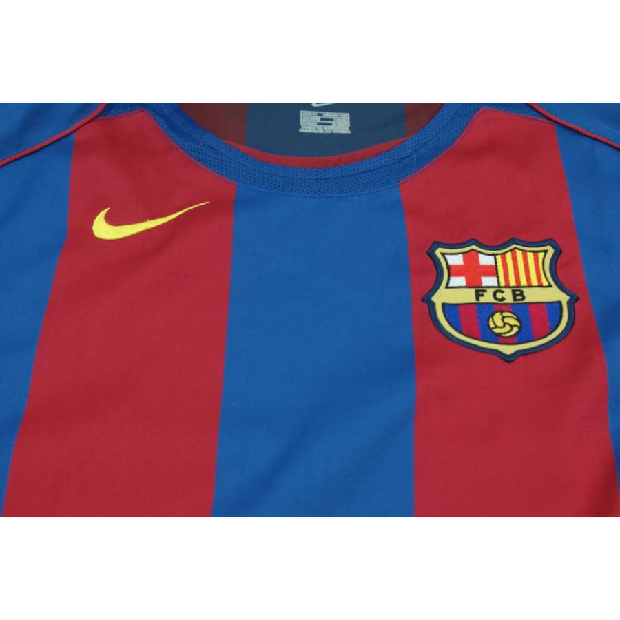 Maillot de football rétro domicile FC Barcelone 2004-2005 - Nike - Barcelone