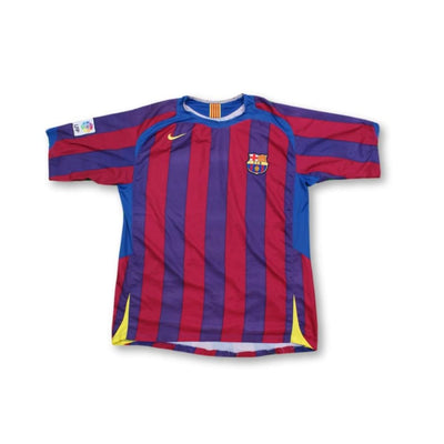 Maillot de football rétro domicile FC Barcelone 2004-2005 - Nike - Barcelone