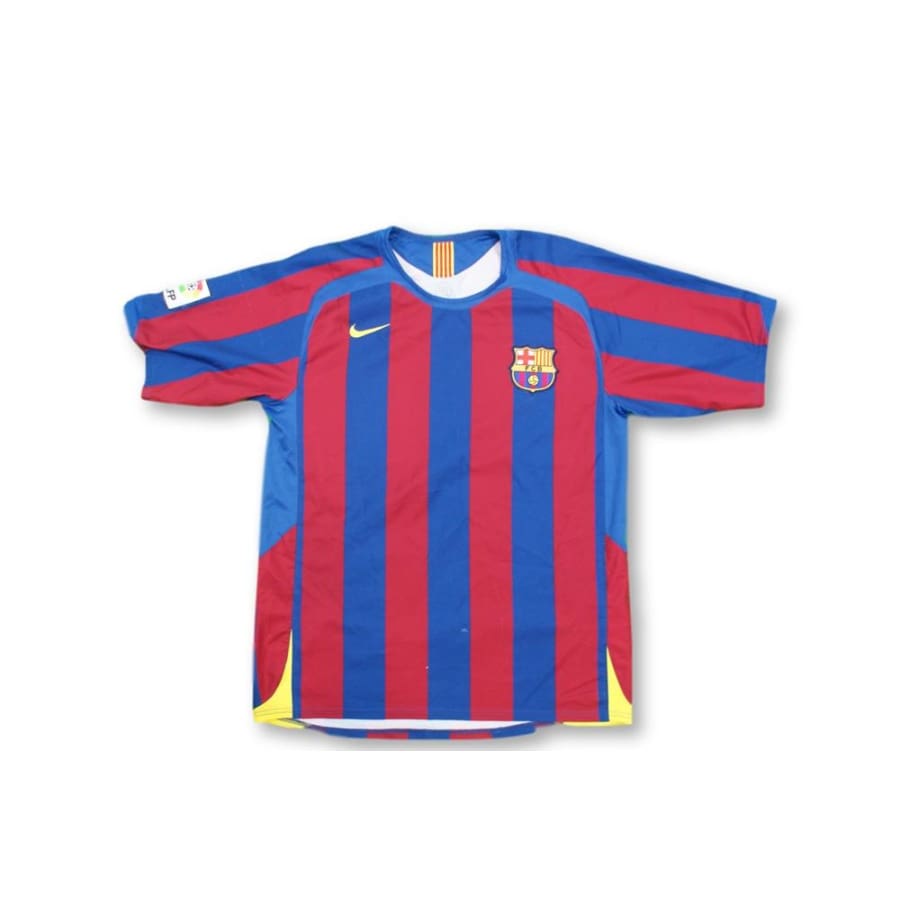 Maillot de football rétro domicile FC Barcelone 2005-2006 - Nike - Barcelone