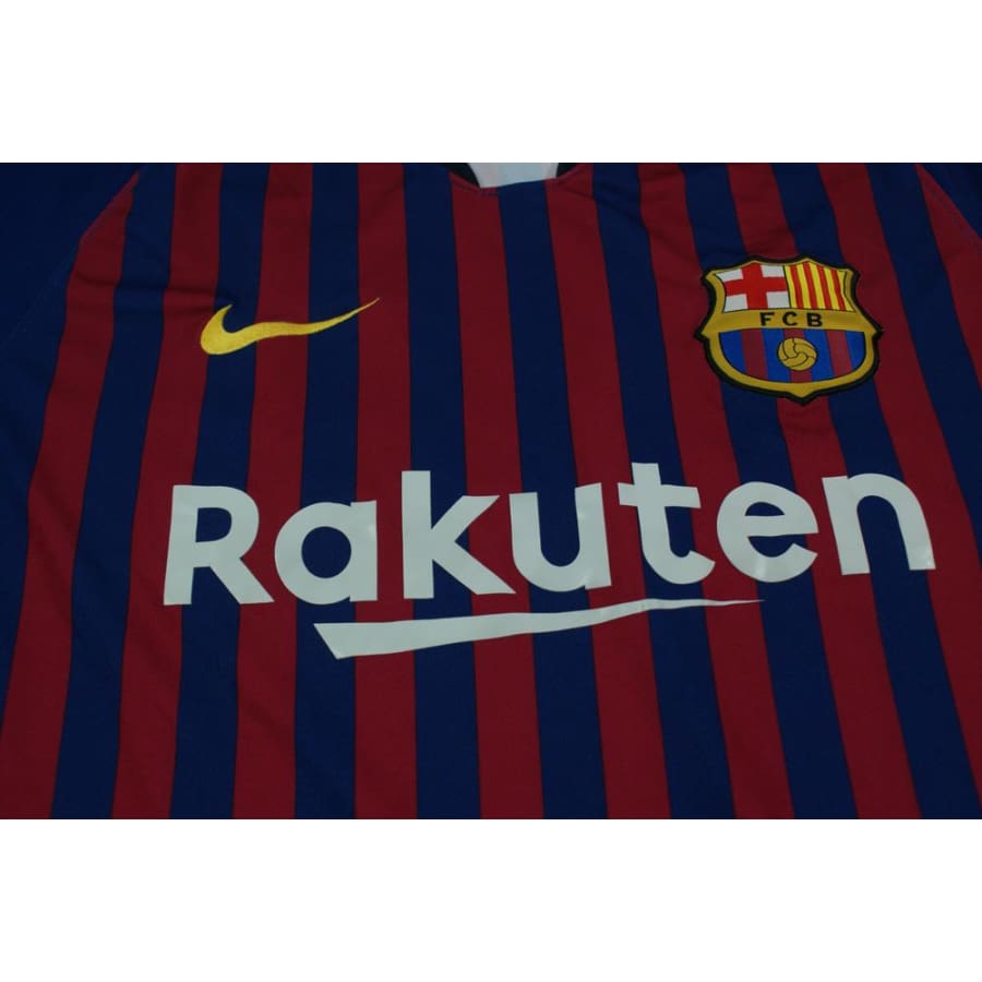 Maillot de football rétro domicile FC Barcelone 2018-2019 - Nike - Barcelone