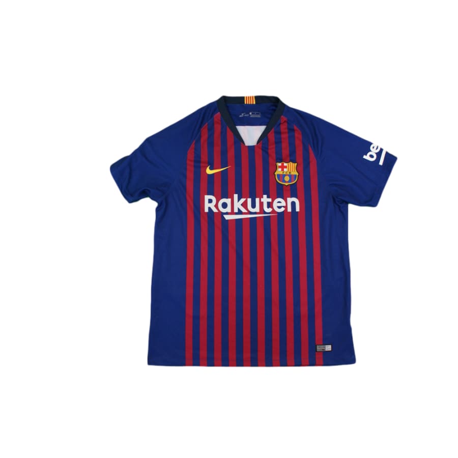 Maillot de football rétro domicile FC Barcelone 2018-2019 - Nike - Barcelone