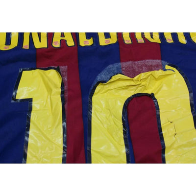 Maillot de football rétro domicile FC Barcelone N°10 RONALDINHO 2005-2006 - Nike - Barcelone