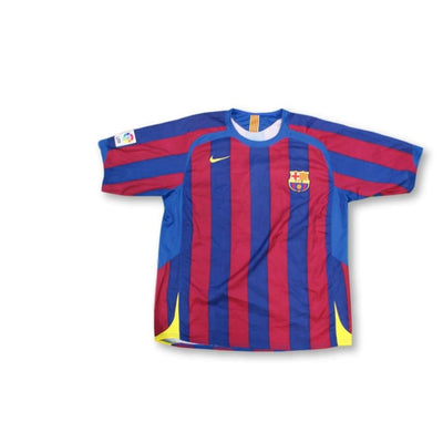 Maillot de football rétro domicile FC Barcelone N°10 RONALDINHO 2005-2006 - Nike - Barcelone