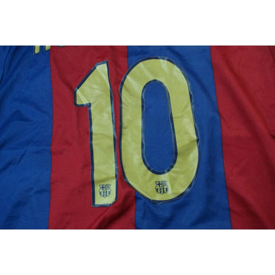 Maillot de football rétro domicile FC Barcelone N°10 RONALDINHO 2006-2007 - Nike - Barcelone