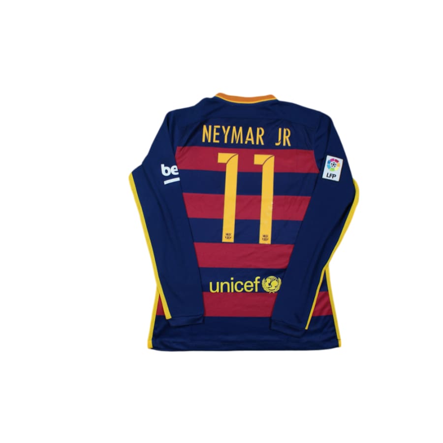 Maillot de football rétro domicile FC Barcelone N°11 NEYMAR JR 2015-2016 - Nike - Barcelone