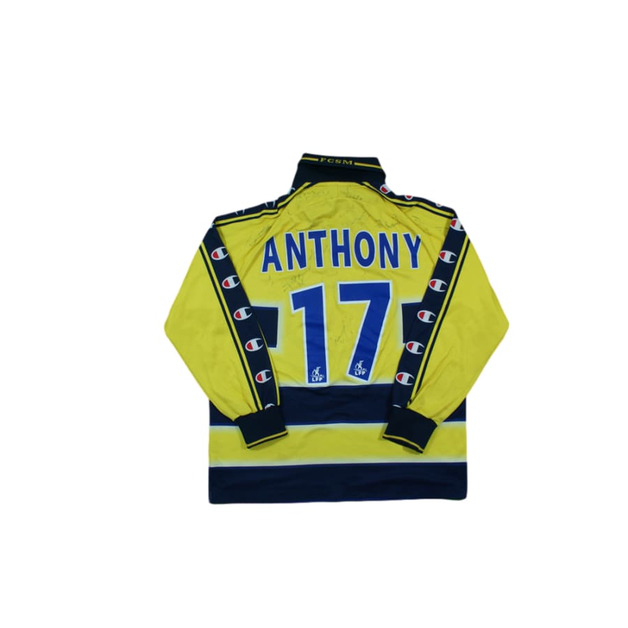 Maillot de football rétro domicile FC Sochaux-Montbéliard N°17 ANTHONY 2002-2003 - Champion - FC Sochaux-Montbéliard