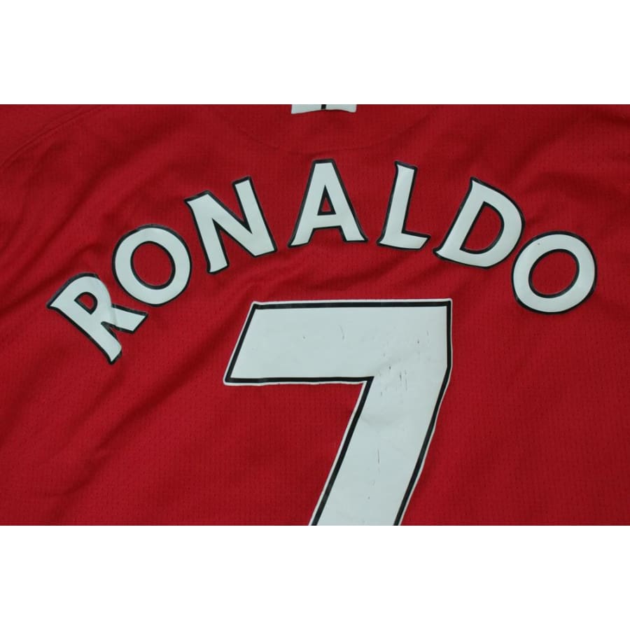 Maillot de football rétro domicile Manchester United N°7 RONALDO 2007-2008 - Nike - Manchester United