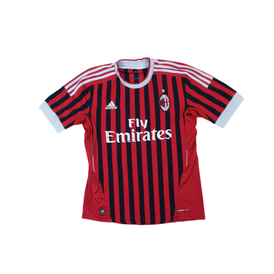 Maillot de football rétro domicile Milan AC 2011-2012 - Adidas - Milan AC