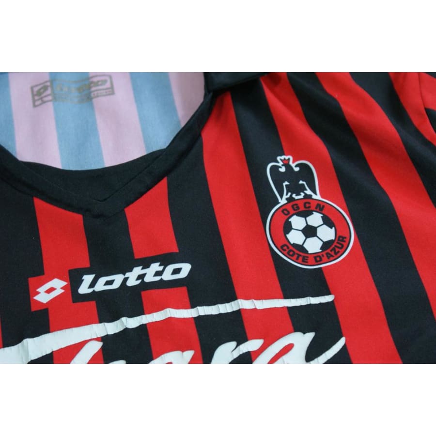 Maillot de football rétro domicile OGC Nice 2008-2009 - Lotto - OGC Nice