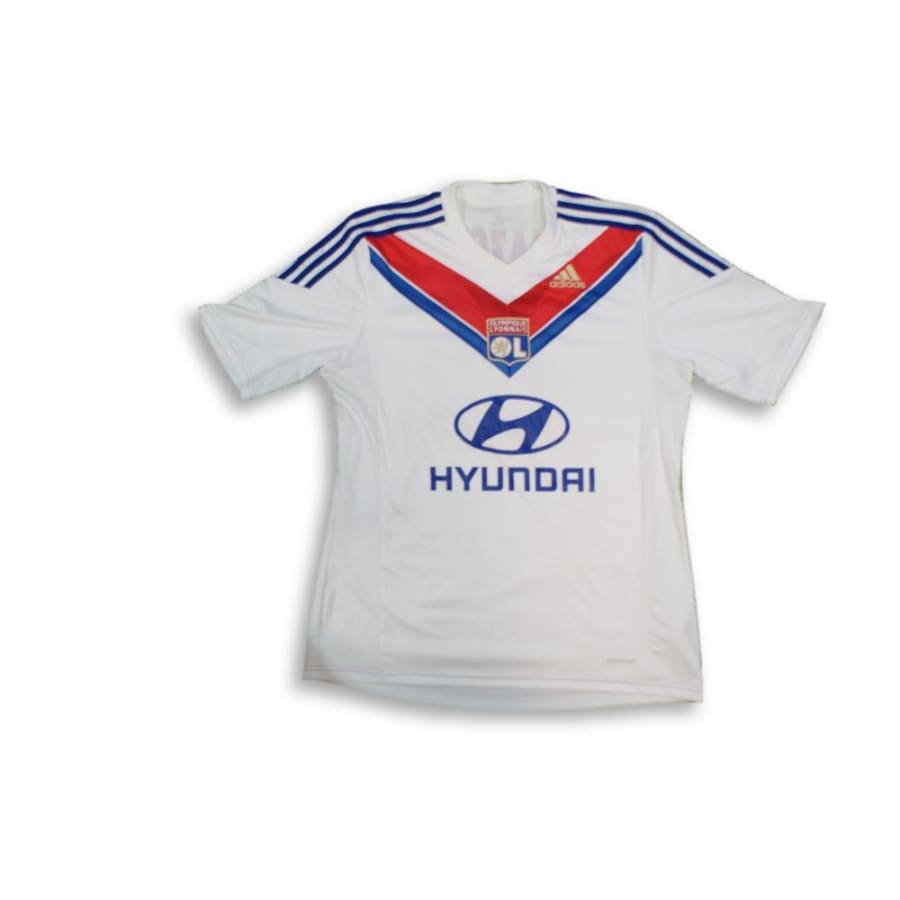 Maillot de football rétro domicile Olympique Lyonnais N°10 LACAZETTE 2013-2014 - Adidas - Olympique Lyonnais