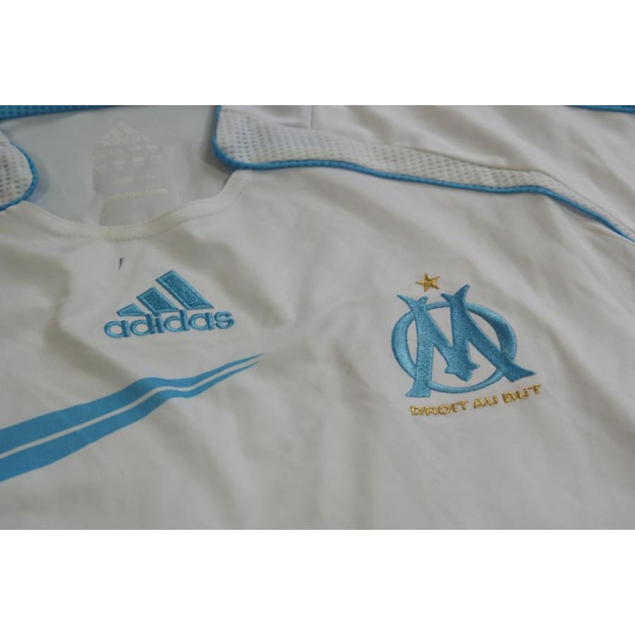 Maillot de football rétro domicile Olympique de Marseille N°15 ZUBAR dédicacé 2006-2007 - Adidas - Olympique de Marseille