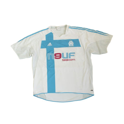 Maillot de football rétro domicile Olympique de Marseille N°3 Lizarazu 2004-2005 - Adidas - Olympique de Marseille