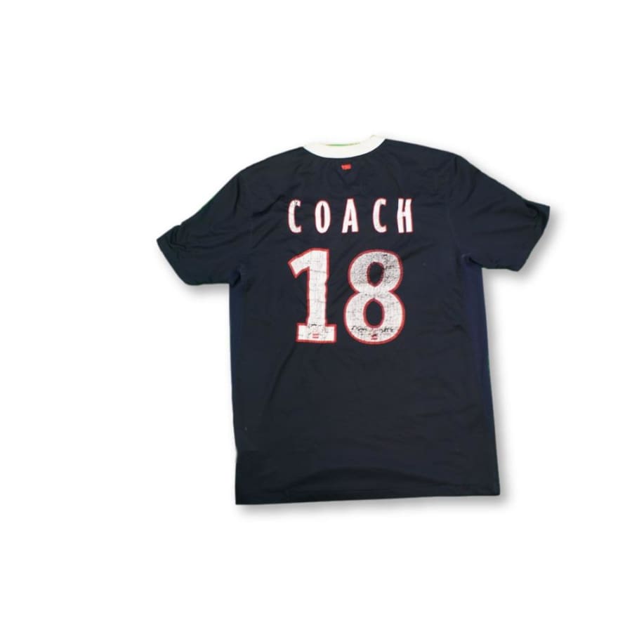 Maillot de football rétro domicile Paris Saint-Germain PSG N°18 COACH 2011-2012 - Nike - Paris Saint-Germain