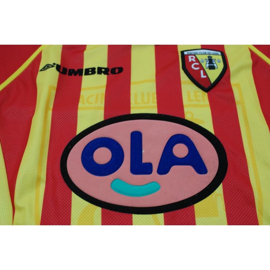 Maillot de football rétro domicile RC Lens N°11 VAIRELLES 1998-1999 - Umbro - RC Lens