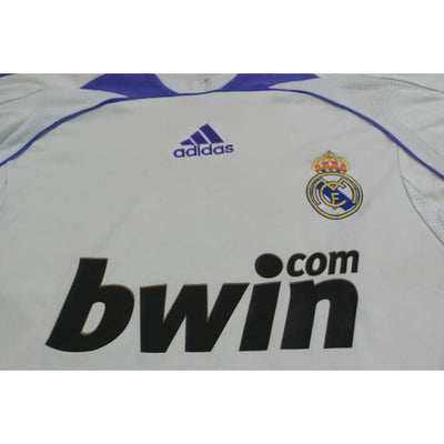 Maillot de football rétro domicile Real Madrid CF N°10 ROBINHO 2007-2008 - Adidas - Real Madrid